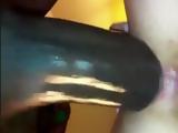 Huge Giant Black Dick Ripped Her Pussy A Part