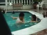 Amateur Girl Fucked In A Pool While There Were Still Other Guests Swimming And Not Giving a Shit About It