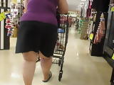 Asian GILF with thick thunder thighs in a skirt