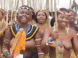 Zulu girl boobs bouncing in slow motion