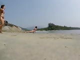 Yoga at the beach