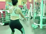 Latina Smoke Show at the gym 