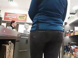 Tight jeans ass wedgie shopping 2