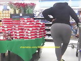 Cam 38: Big Booty Gray Legging Thot In Line