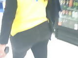 Cougar Bubblebutt Thick Walmart employee walking 